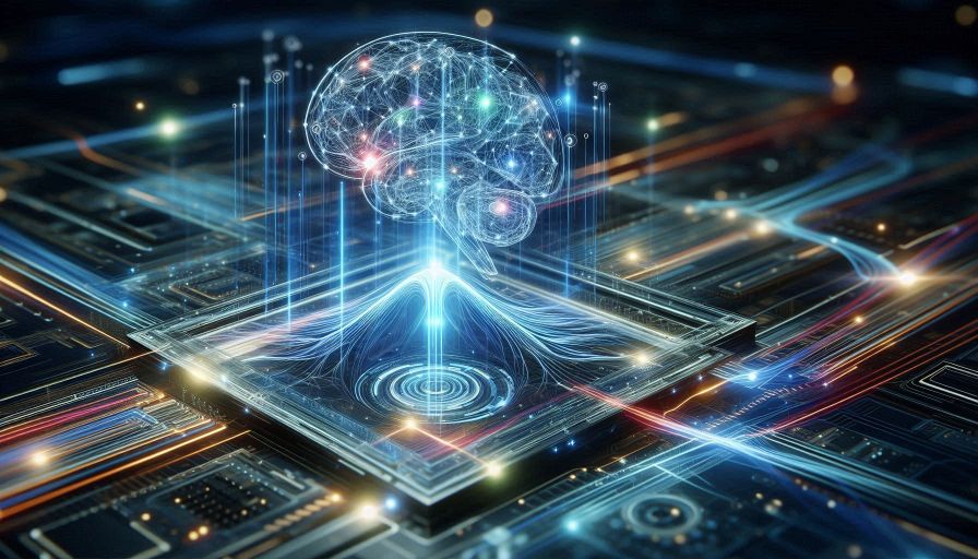 AI-powered smart solution visualization with neural networks and data processing