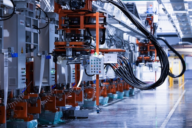 Industrial automation facility with worker safety monitoring and process tracking
