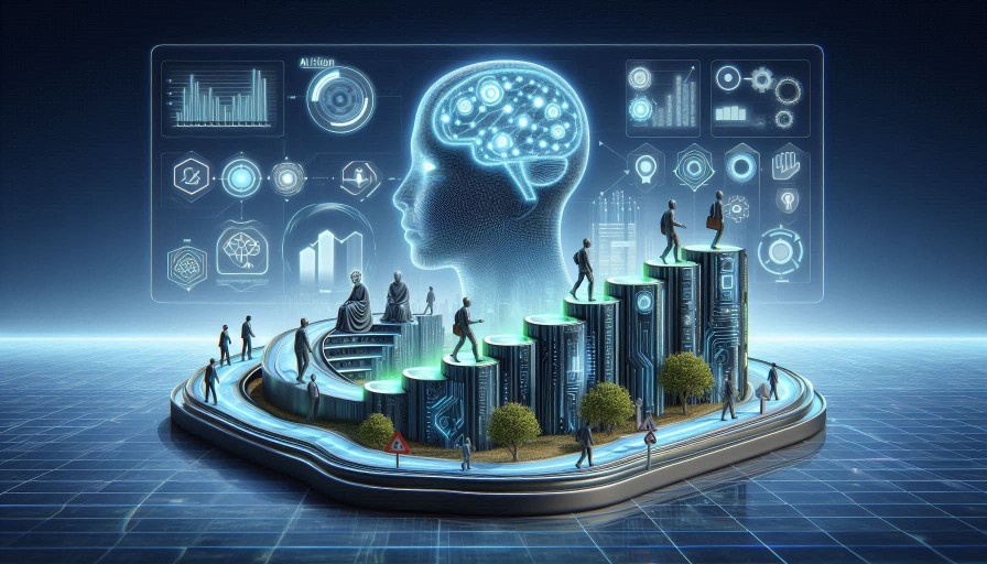 AI platform evolution showing continuous learning and improvement over time